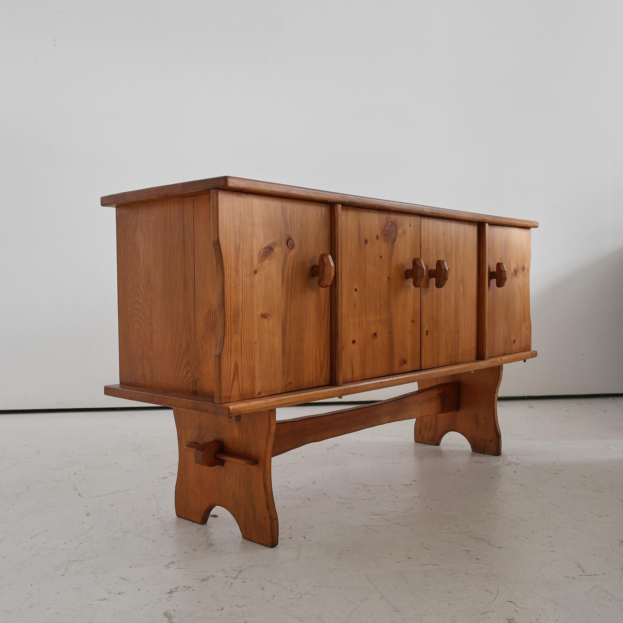Swedish Pine Sideboard For Sale 3
