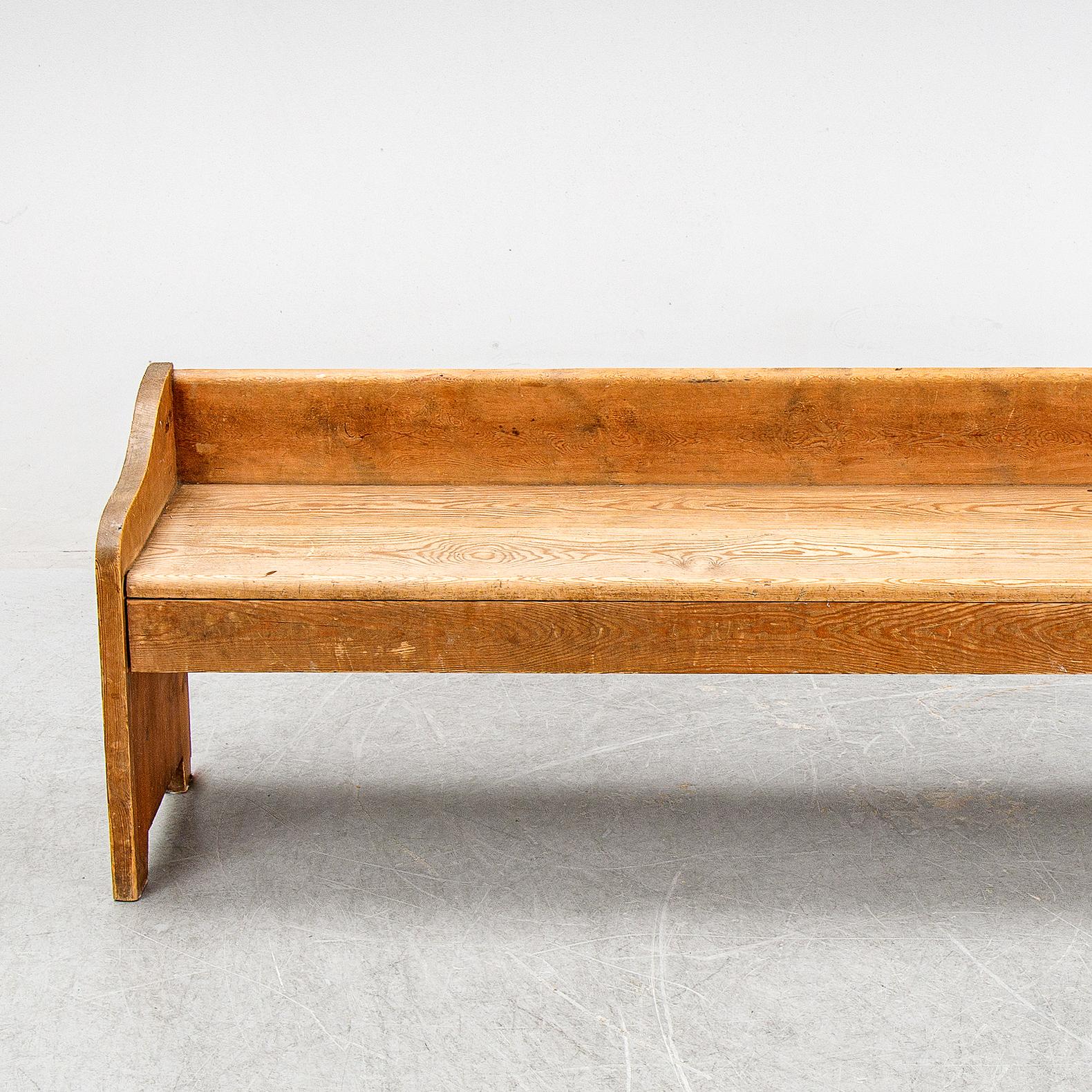 Stained Swedish Pine Sofa in style of Axel Einar Hjorth Produced in Sweden 1930s