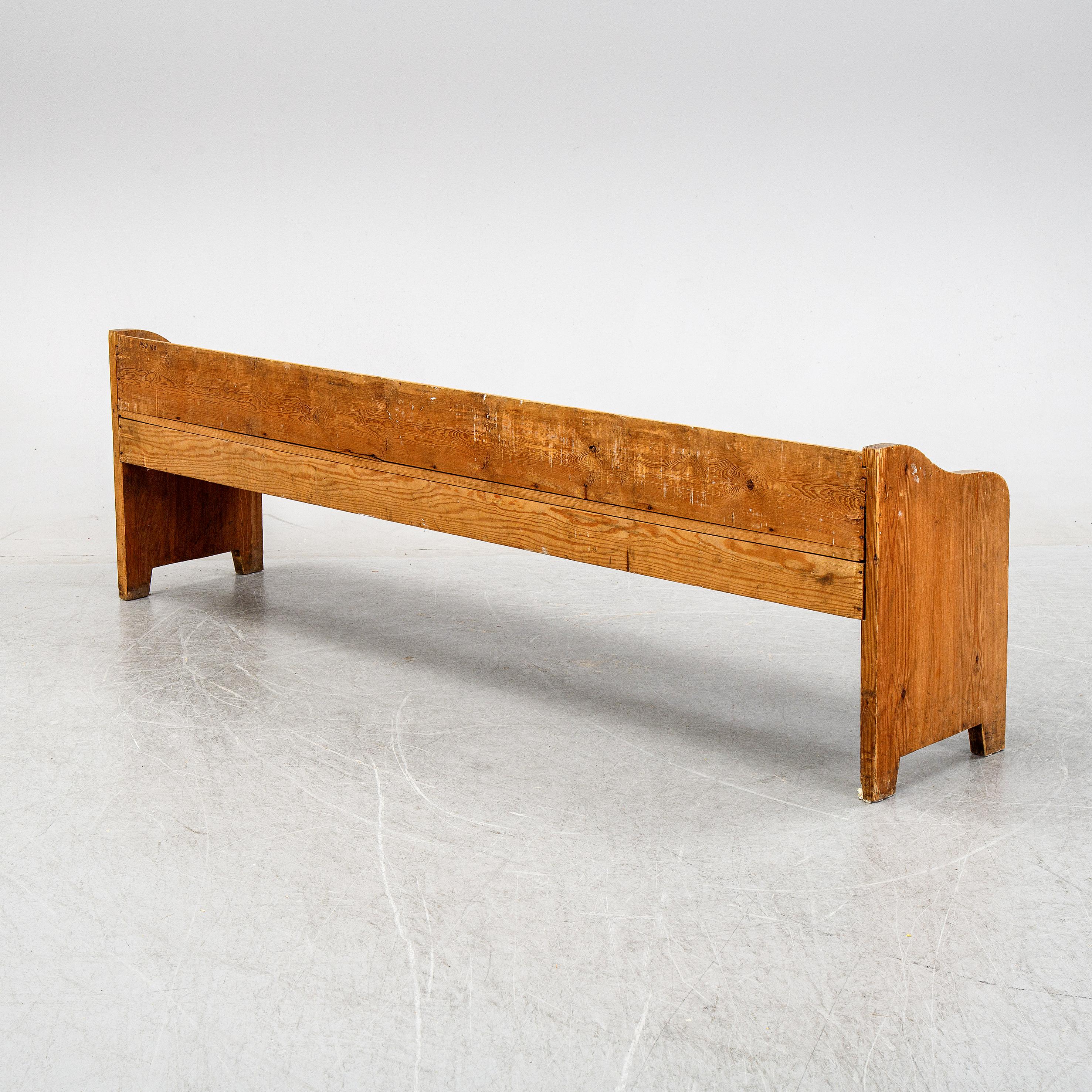 Wool Swedish Pine Sofa in style of Axel Einar Hjorth Produced in Sweden 1930s