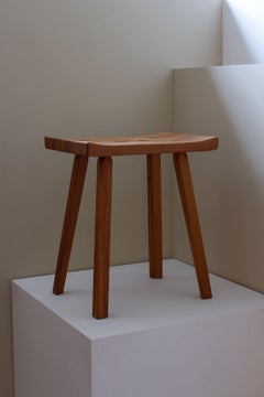 Swedish Pine Stool by Carl Malmsten, 1950s