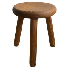 Swedish Pine Stool ca 1960