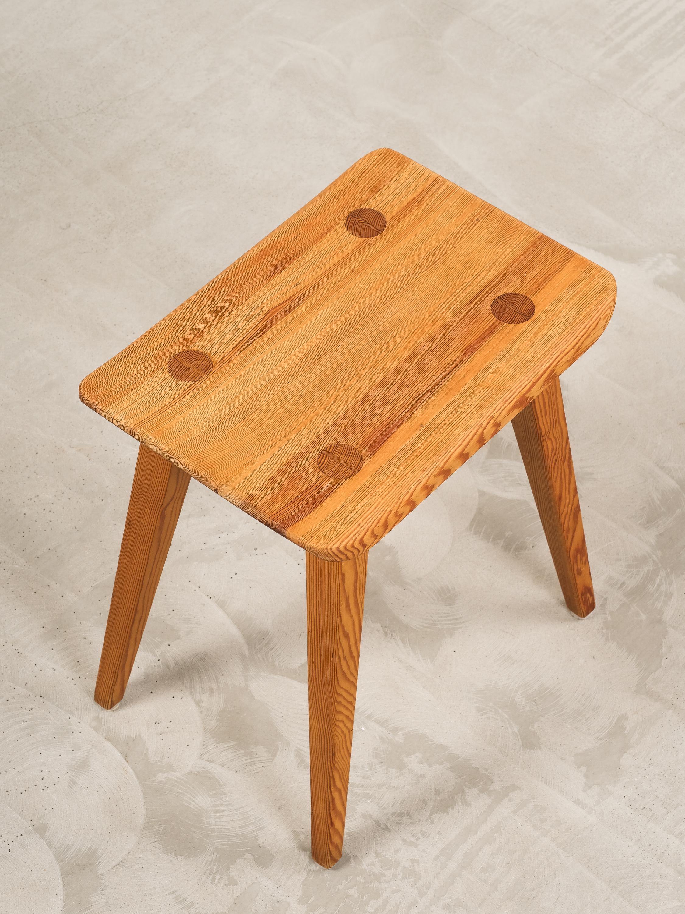 Swedish Pine Stool Model 
