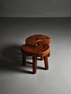 Taburetes suecos de pino de Stig Sandqvist, años 50