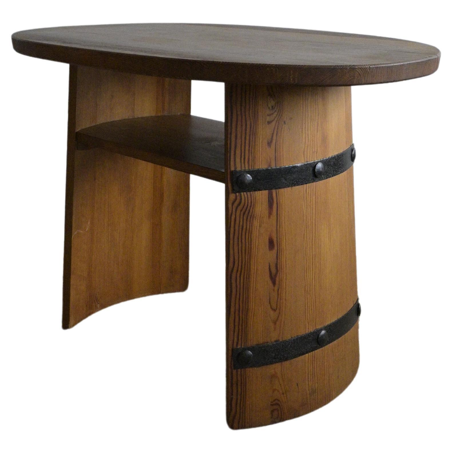 Swedish pine table "Lövåsen" by Åby Möbelfabrik 1940s