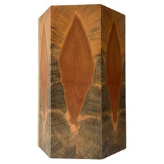 Aplique de pared de pino sueco con veteado «cathedral» negro, estilo escandinavo moderno, aprox. década de los 80