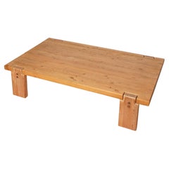 Swedish Pine Wood Low Coffee Table