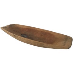 Swedish Pine Wood Rectangular Hand-Carved Bowl Baking Tray, Early 20th Century Antique Swedish Pine Wood Rectangular Hand-Carved Bowl Baking Tray, Early 20th Century