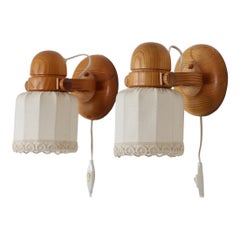 Swedish Pine Wood Sconces by Markslöjd, Sweden, 1980s