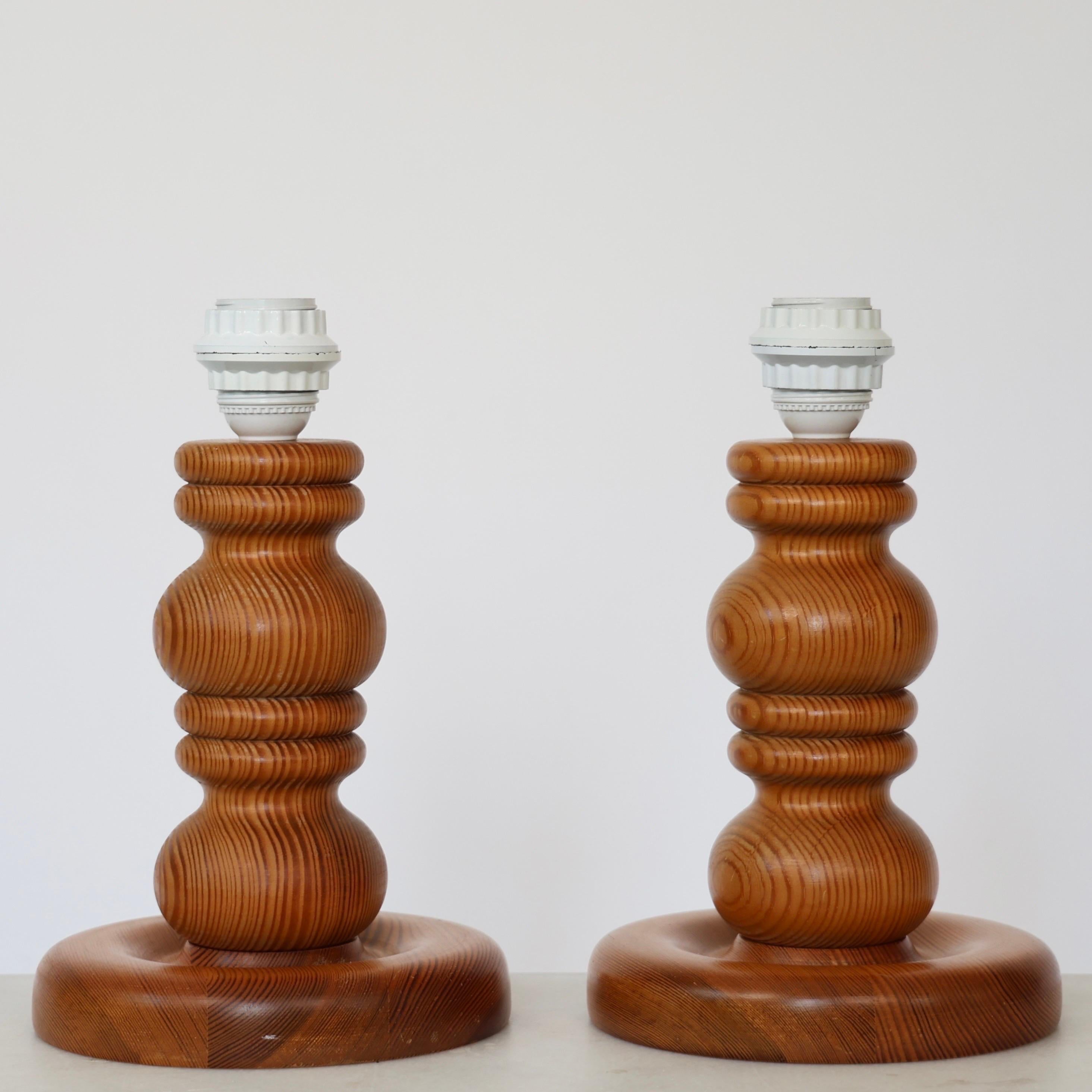 Lampade da tavolo svedesi in Wood Wood di Markslöjd, Svezia, anni '80 in vendita 5