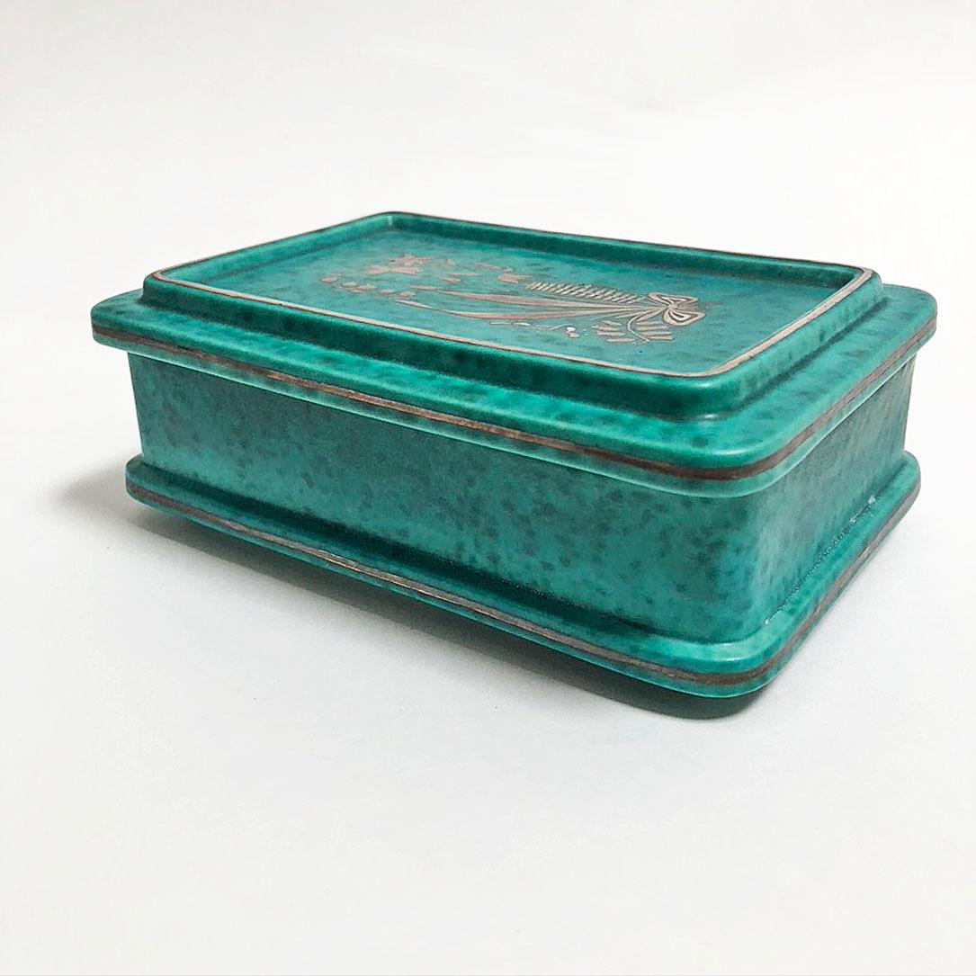 Hand-Crafted Swedish Porcelain Box by Wilhelm Kage for Gustavsberg