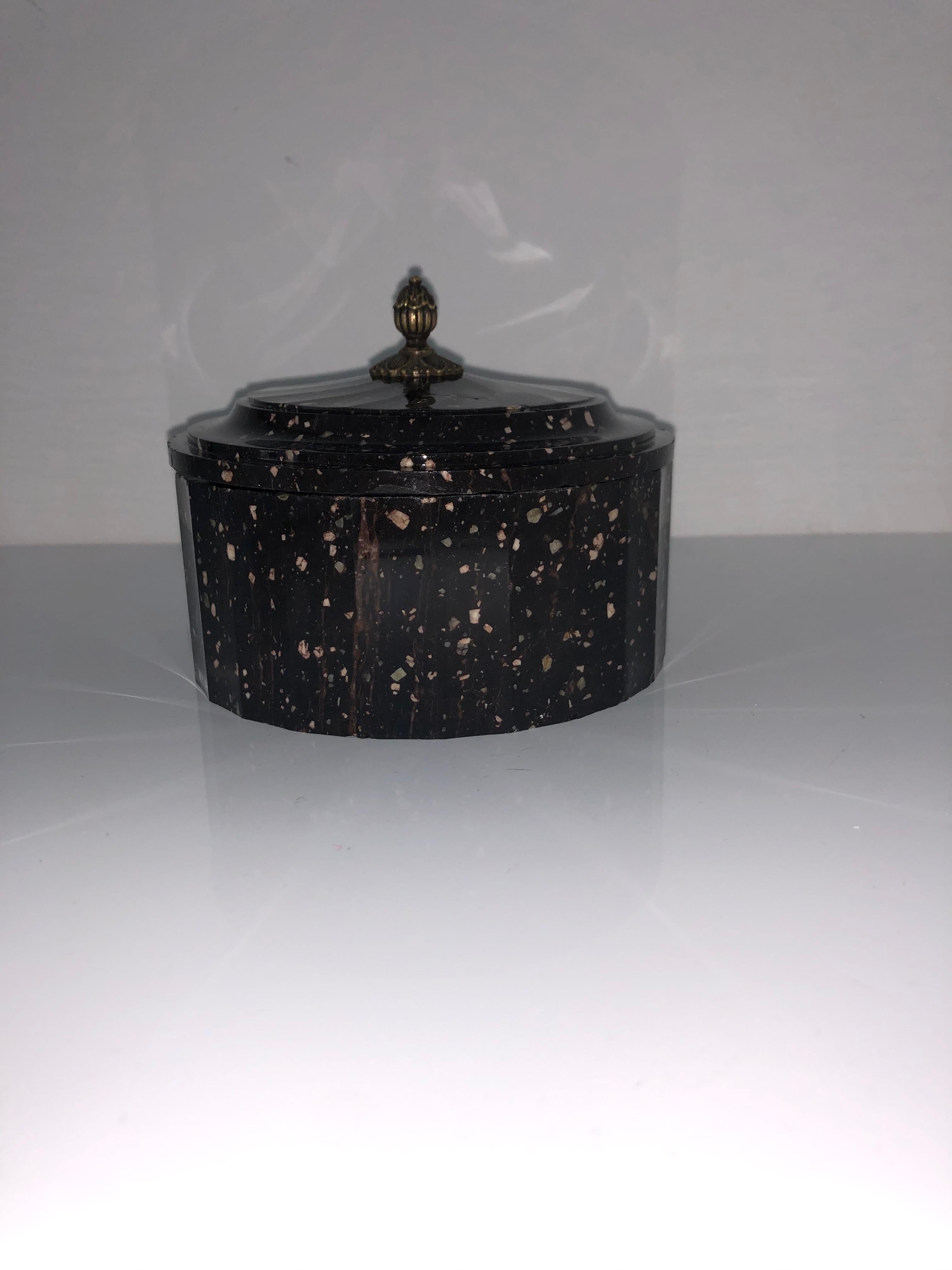 Swedish Porphyry Butter Box, Early 19th Century 4