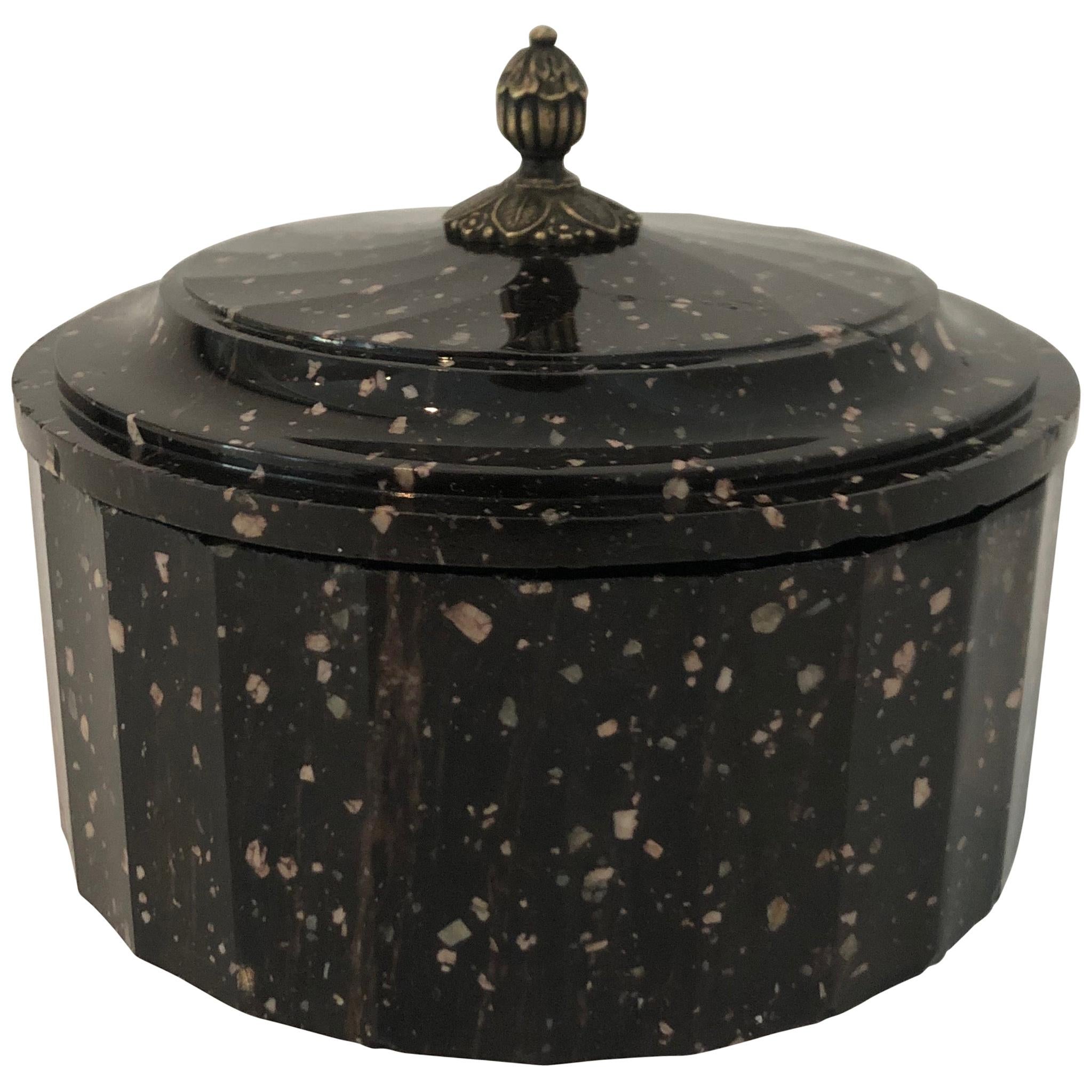 Swedish Porphyry Butter Box, Early 19th Century
