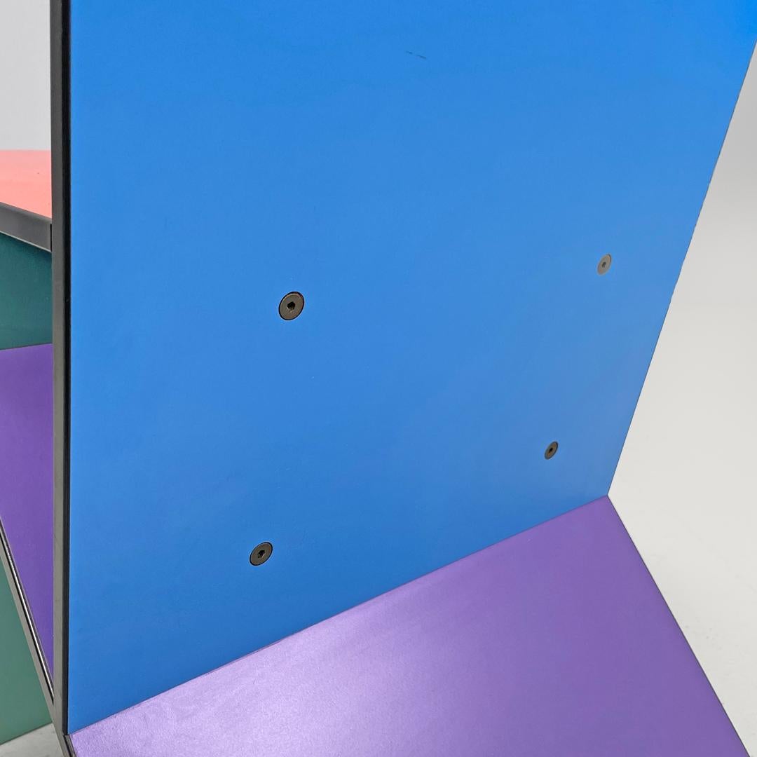 Swedish postmodern colorful formica chair Vilbert by Verner Panton for Ikea 1993 For Sale 5