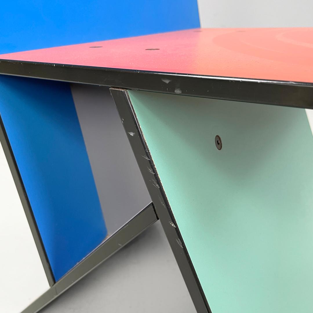 Swedish postmodern colorful formica chair Vilbert by Verner Panton for Ikea 1993 For Sale 6