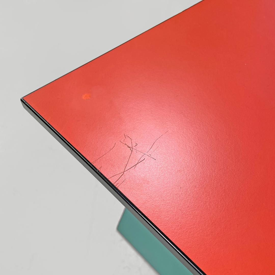 Swedish postmodern colorful formica chair Vilbert by Verner Panton for Ikea 1993 For Sale 8
