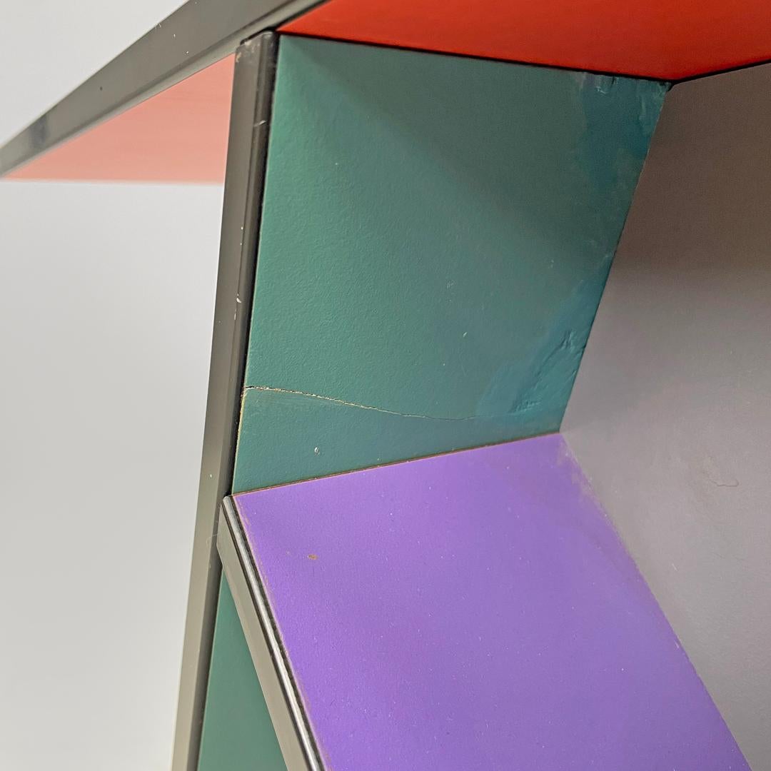 Swedish postmodern colorful formica chair Vilbert by Verner Panton for Ikea 1993 For Sale 9
