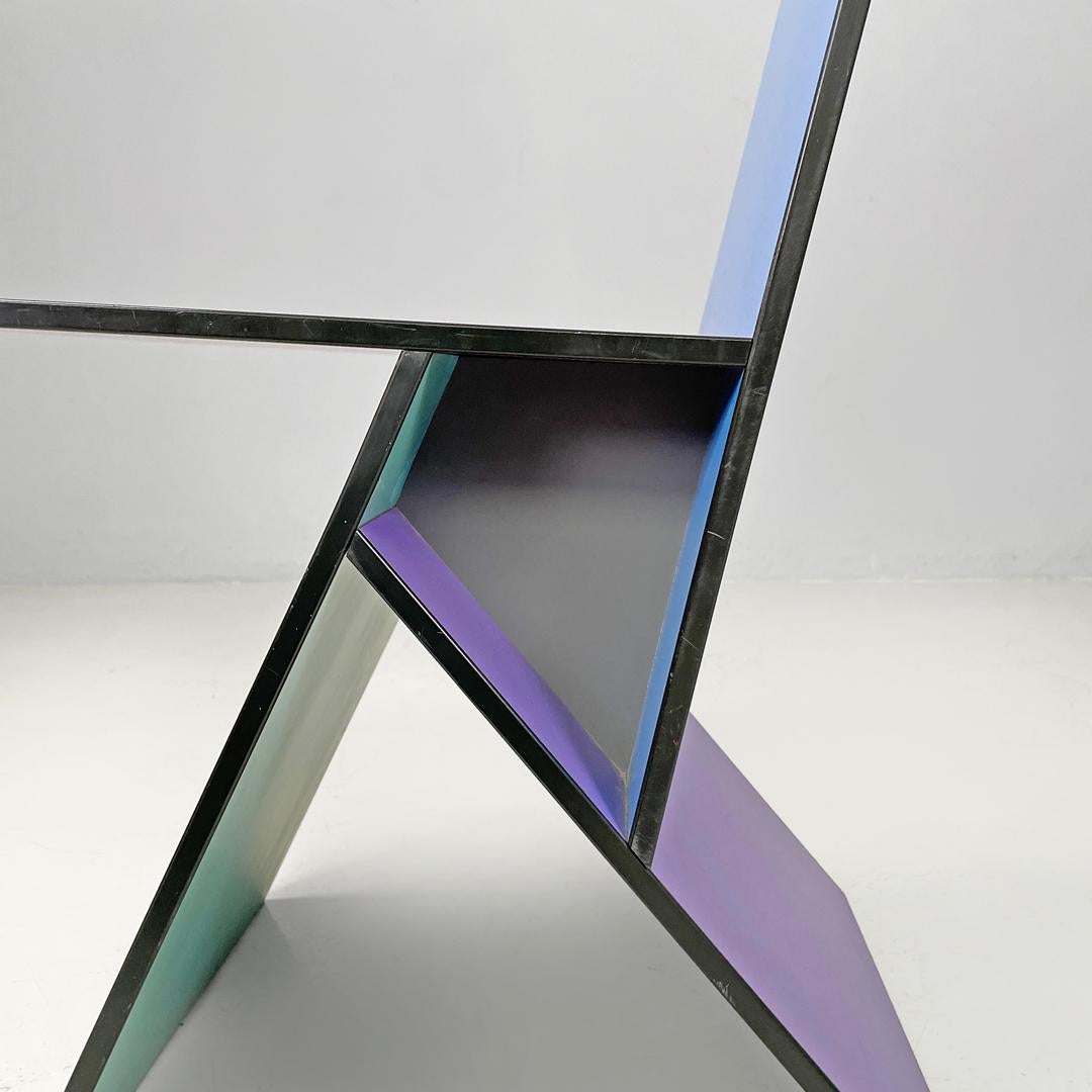 Swedish postmodern colorful formica chair Vilbert by Verner Panton for Ikea 1993 For Sale 11