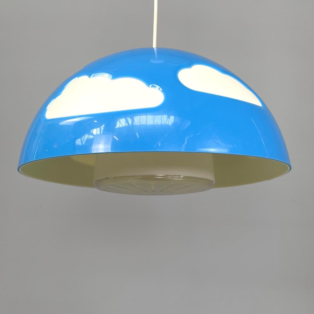 Lampada da soffitto svedese postmoderna di colore azzurro Skojig Henrik Preutz per Ikea, anni 2000 in vendita 3