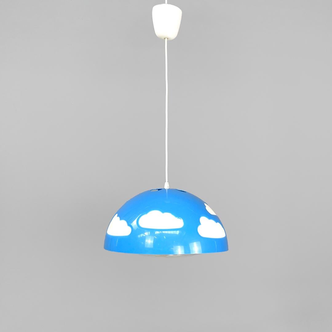 Svedese Lampada da soffitto svedese postmoderna di colore azzurro Skojig Henrik Preutz per Ikea, anni 2000 in vendita