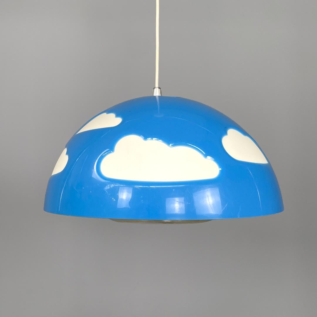 Lampada da soffitto svedese postmoderna di colore azzurro Skojig Henrik Preutz per Ikea, anni 2000 in vendita 2