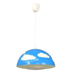 Swedish postmodern light blue ceiling lamp Skojig Henrik Preutz for Ikea, 2000s