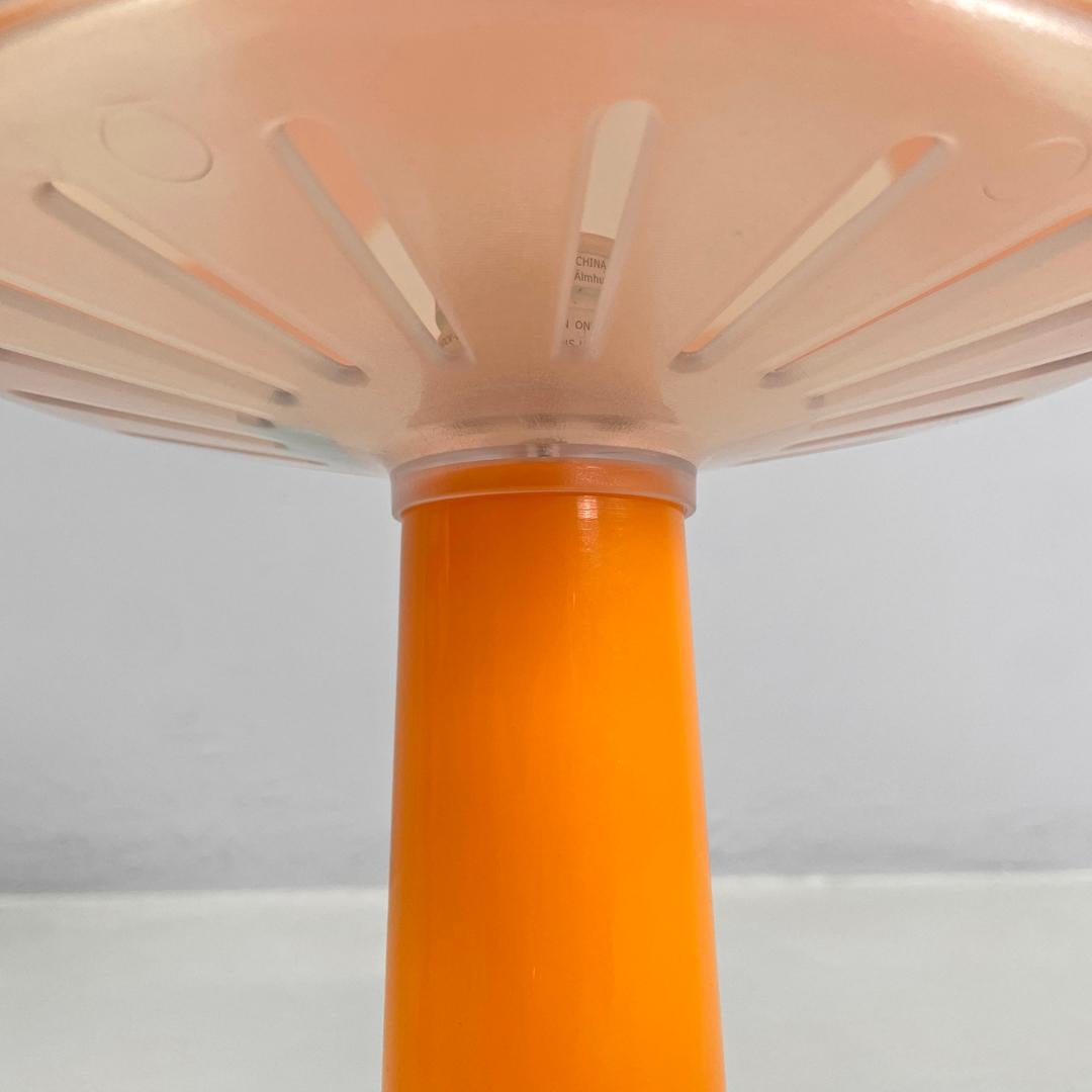 Swedish postmodern orange plastic table lamps by Henrik Preutz for Ikea, 2000s 6