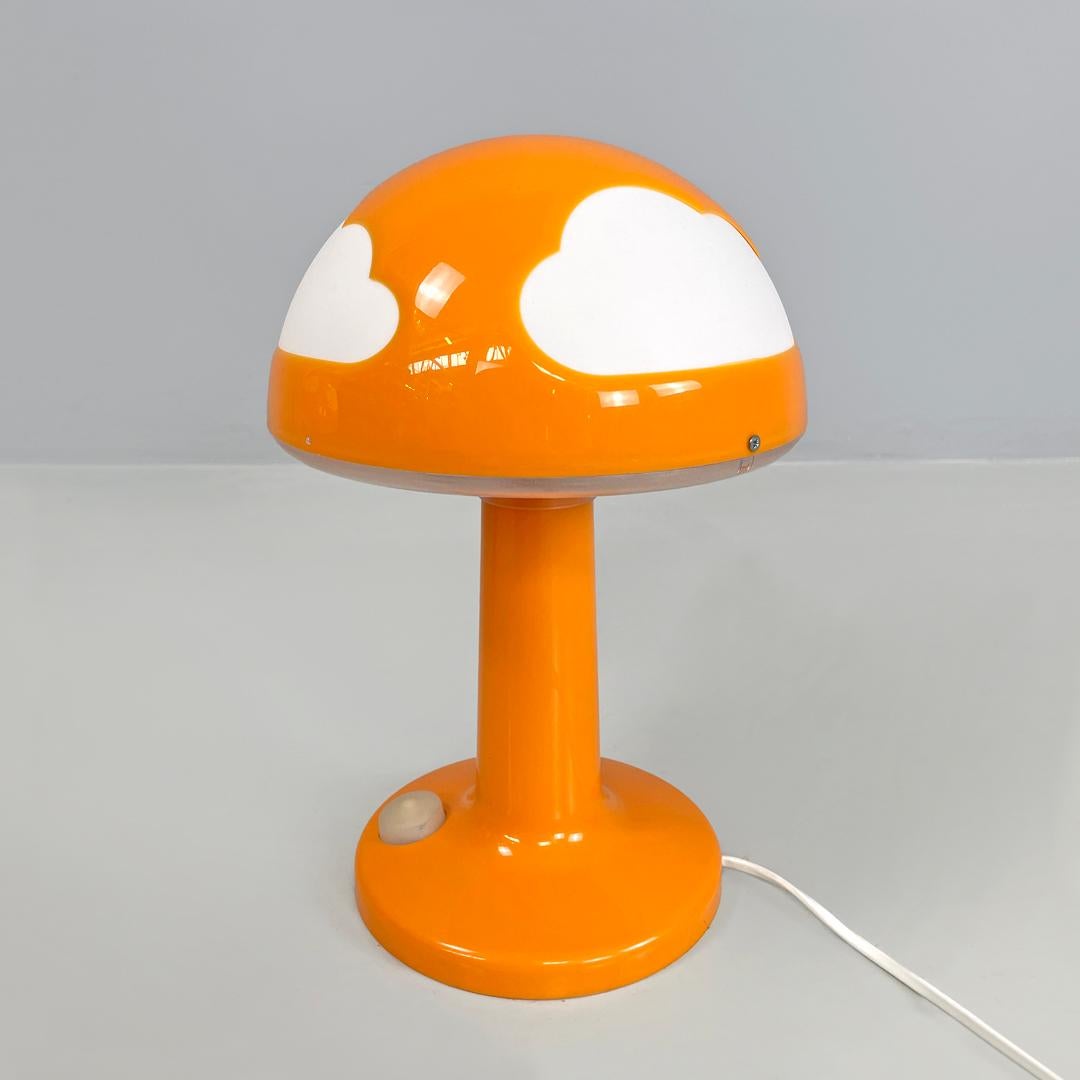 Swedish postmodern orange plastic table lamps by Henrik Preutz for Ikea, 2000s In Fair Condition In MIlano, IT