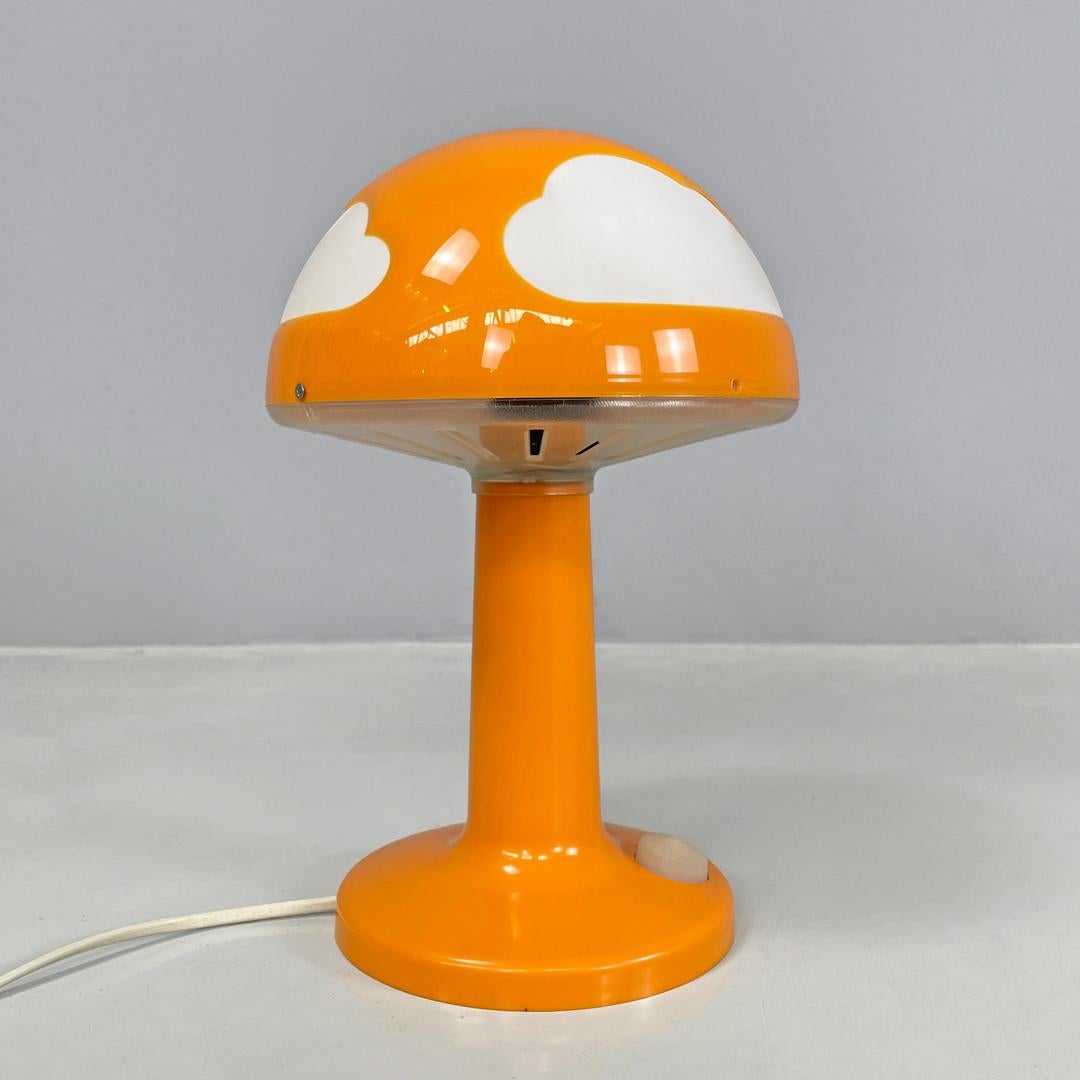 Contemporary Swedish postmodern orange plastic table lamps by Henrik Preutz for Ikea, 2000s