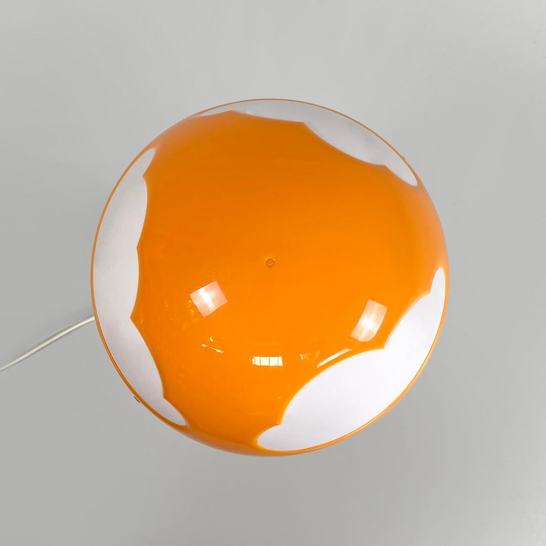 Swedish postmodern orange plastic table lamps by Henrik Preutz for Ikea, 2000s 2