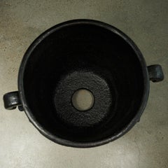 Swedish Pot in Cast Iron with Volute-Shaped Handles