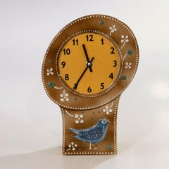 Swedish Pottery Clock by Sylvia Leuchovius for Rorstrand
