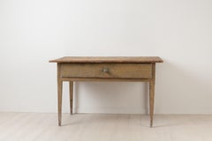 Swedish Primitive Neoclassical Folk Art Table