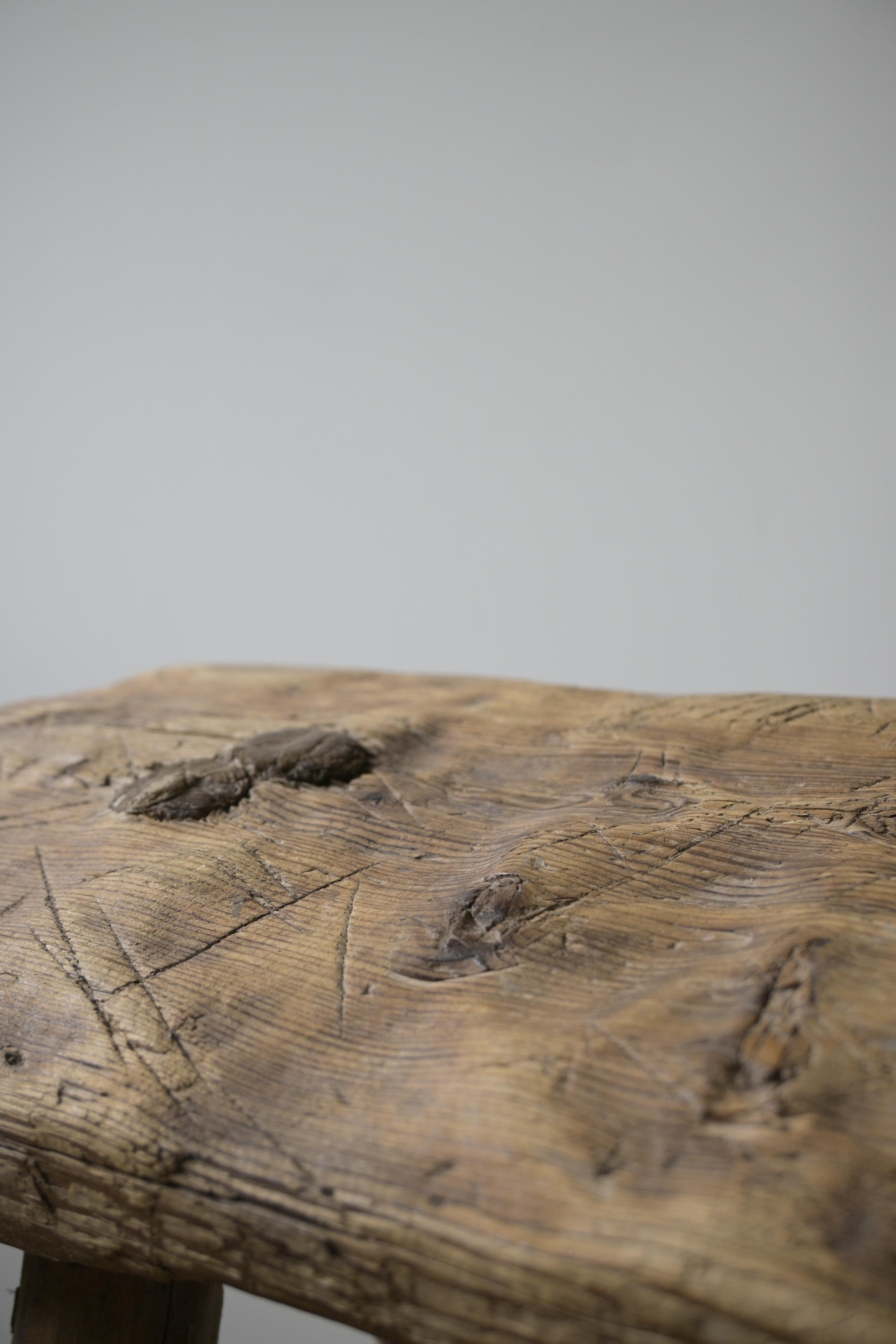 Swedish Primitive Stool ca 1850 For Sale 1