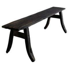 Antique Swedish Wabi Sabi Wooden Bench in Pine From the Early 1900s