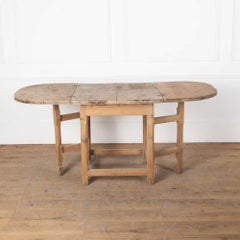 Late 18th Century Swedish Provincial Dropleaf Table