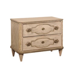 Swedish Provincial Gustavian Chest with Two Drawers, Circa 1830s