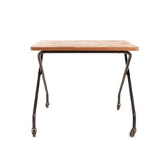 Swedish Radio Table on Wheels in Teak from 1950s