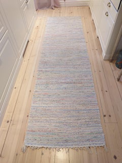 Swedish  Rag Rug country Folkart hand woven