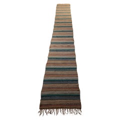 Sueco  Alfombra de trapo country Folkart tejida a mano