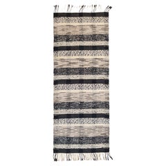 Swedish Rag Rug Handwoven Mid 20th Century