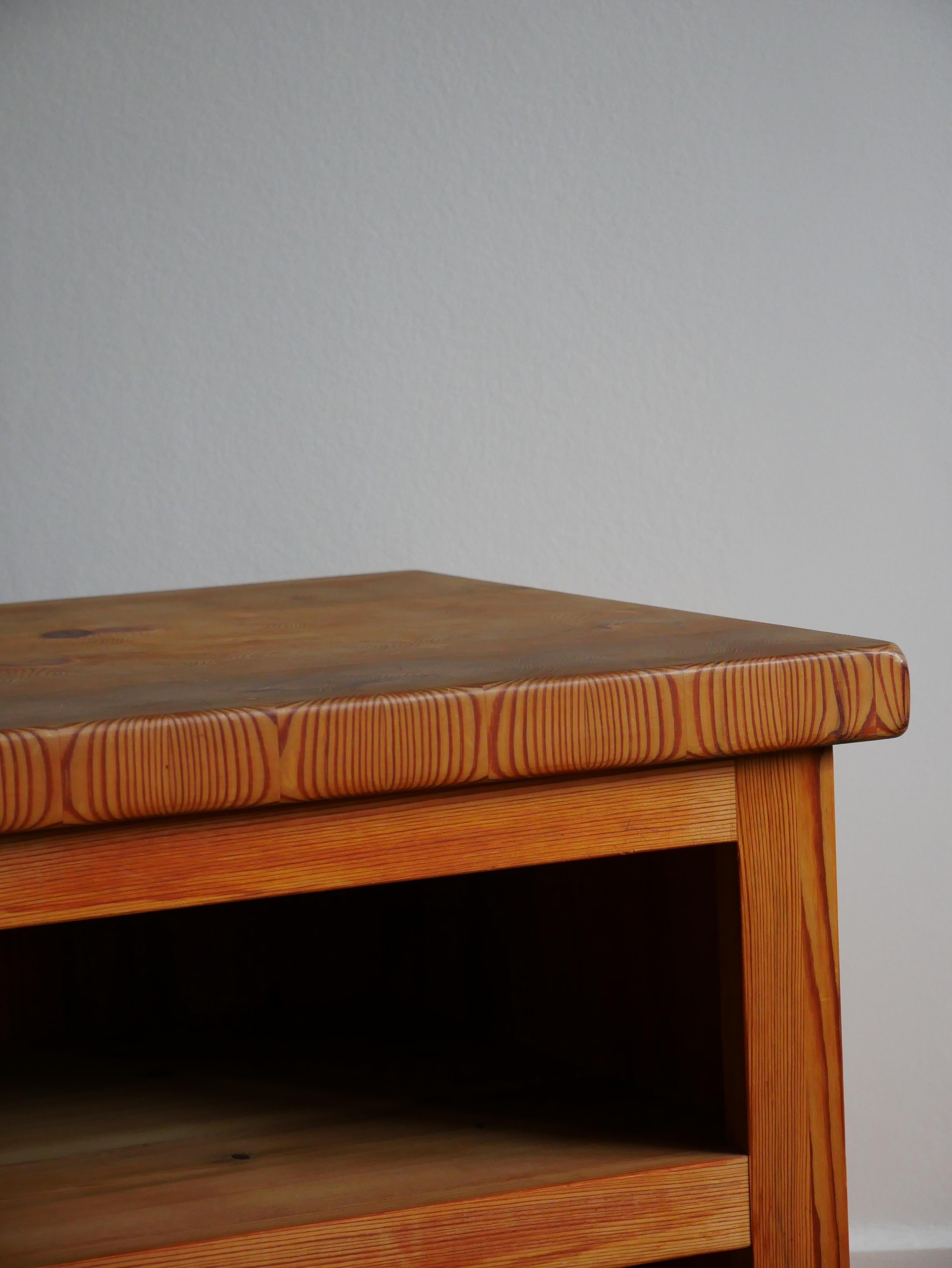 Swedish Rare Pine Side Table, circa 1970 For Sale 7