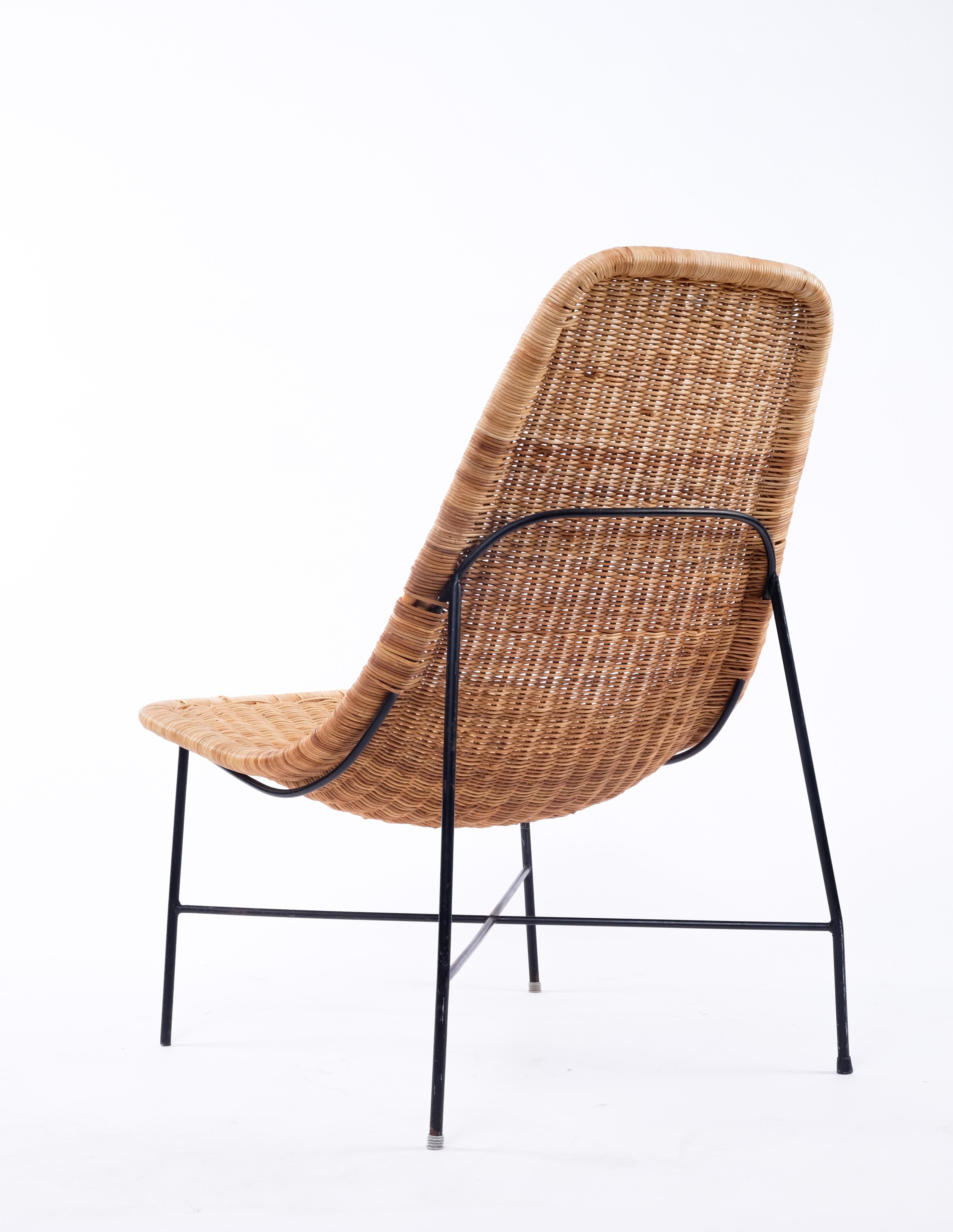 Scandinavian Modern Swedish Rattan Chair, 1960s