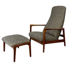 Swedish recliner and ottoman by DUX