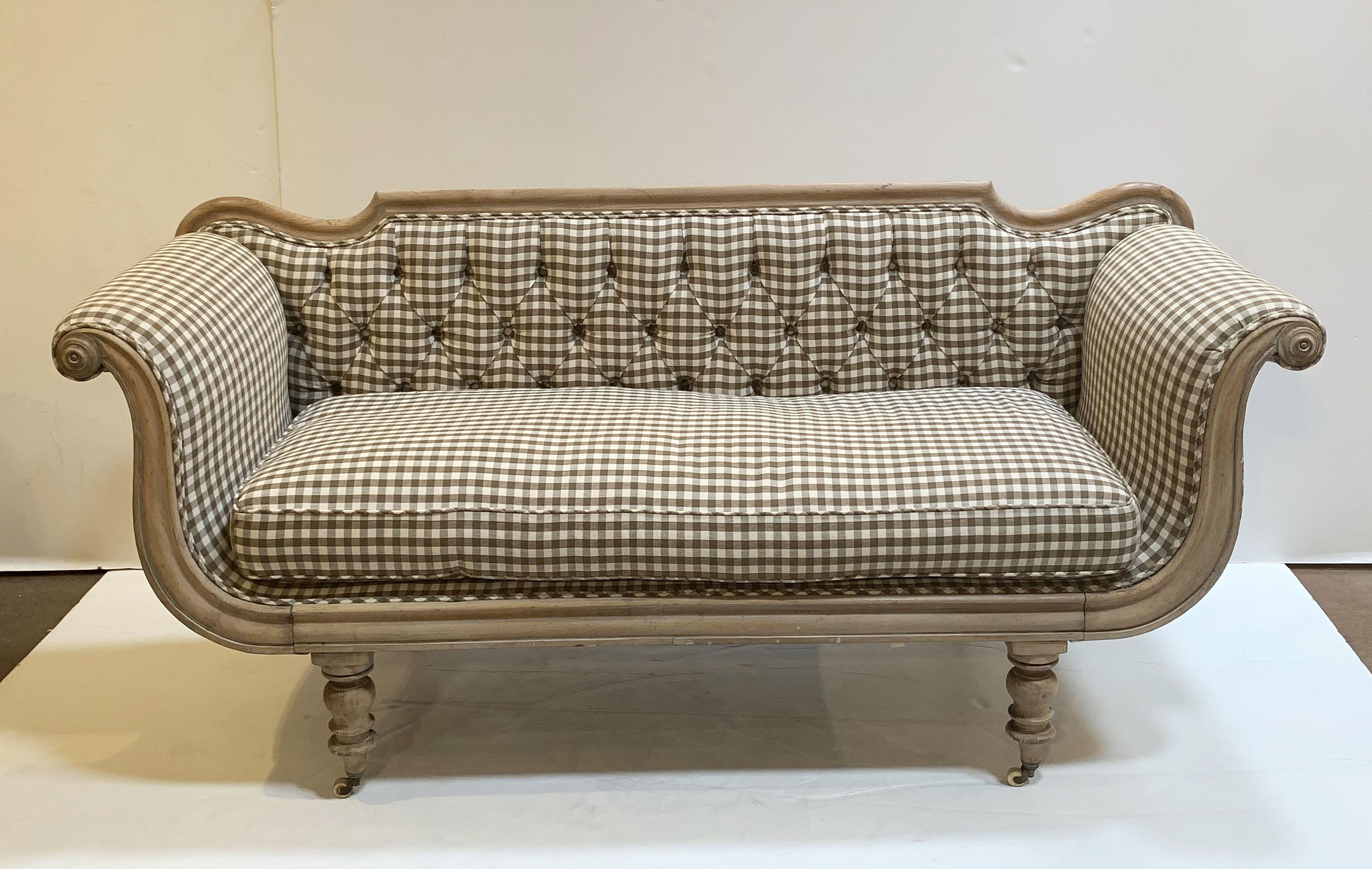 Swedish Regency Sofa with Upholstered Seating 1