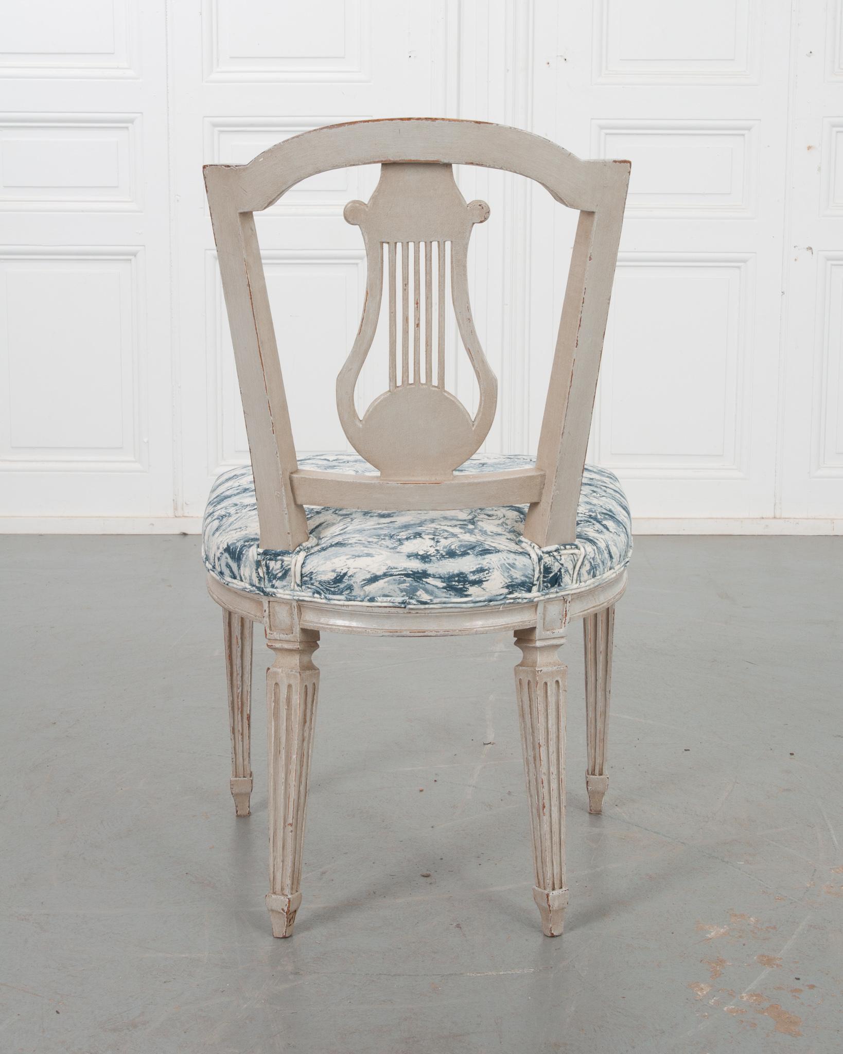 Swedish Reproduction Painted Chair For Sale 1