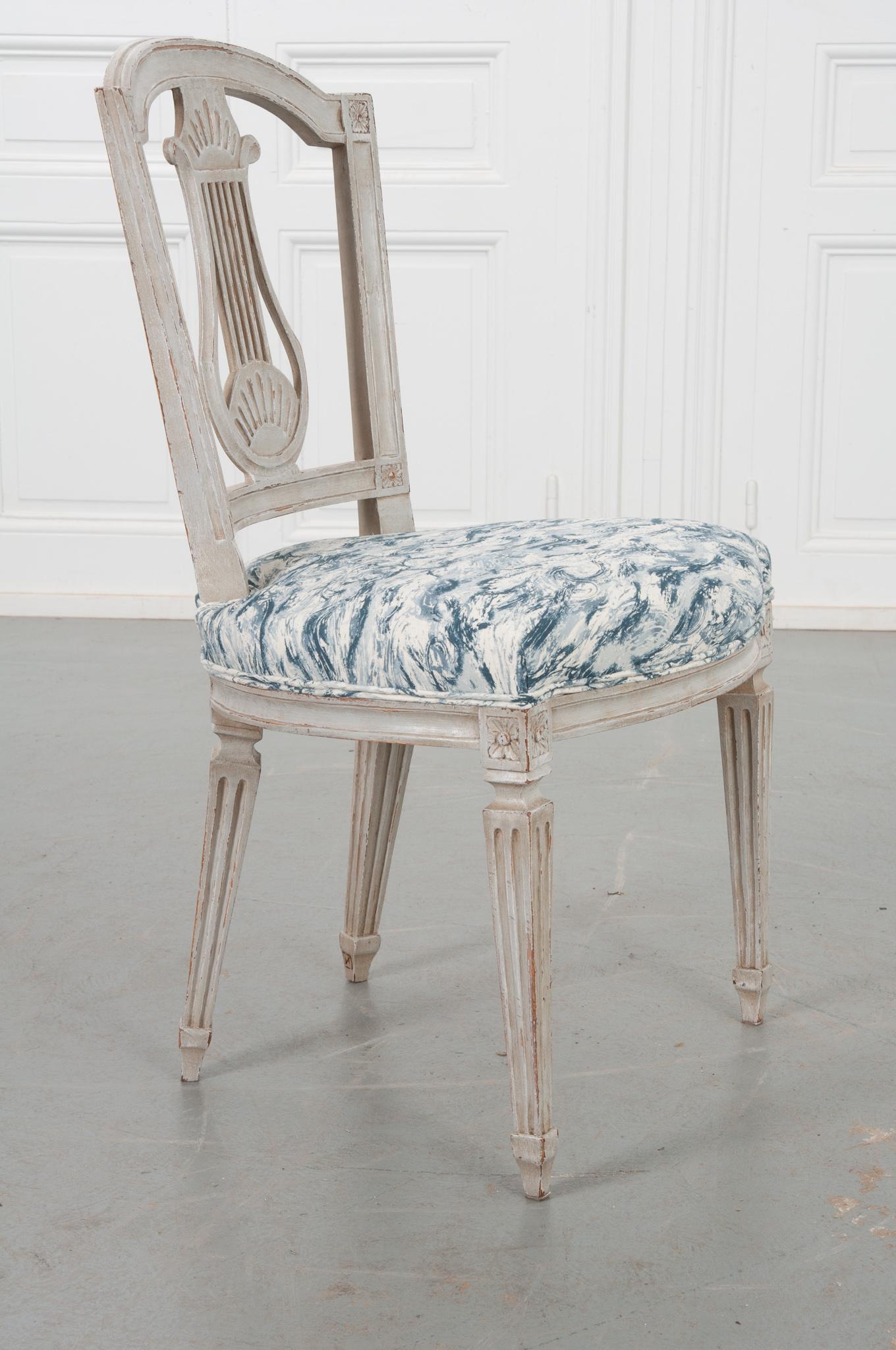Swedish Reproduction Painted Chair For Sale 2