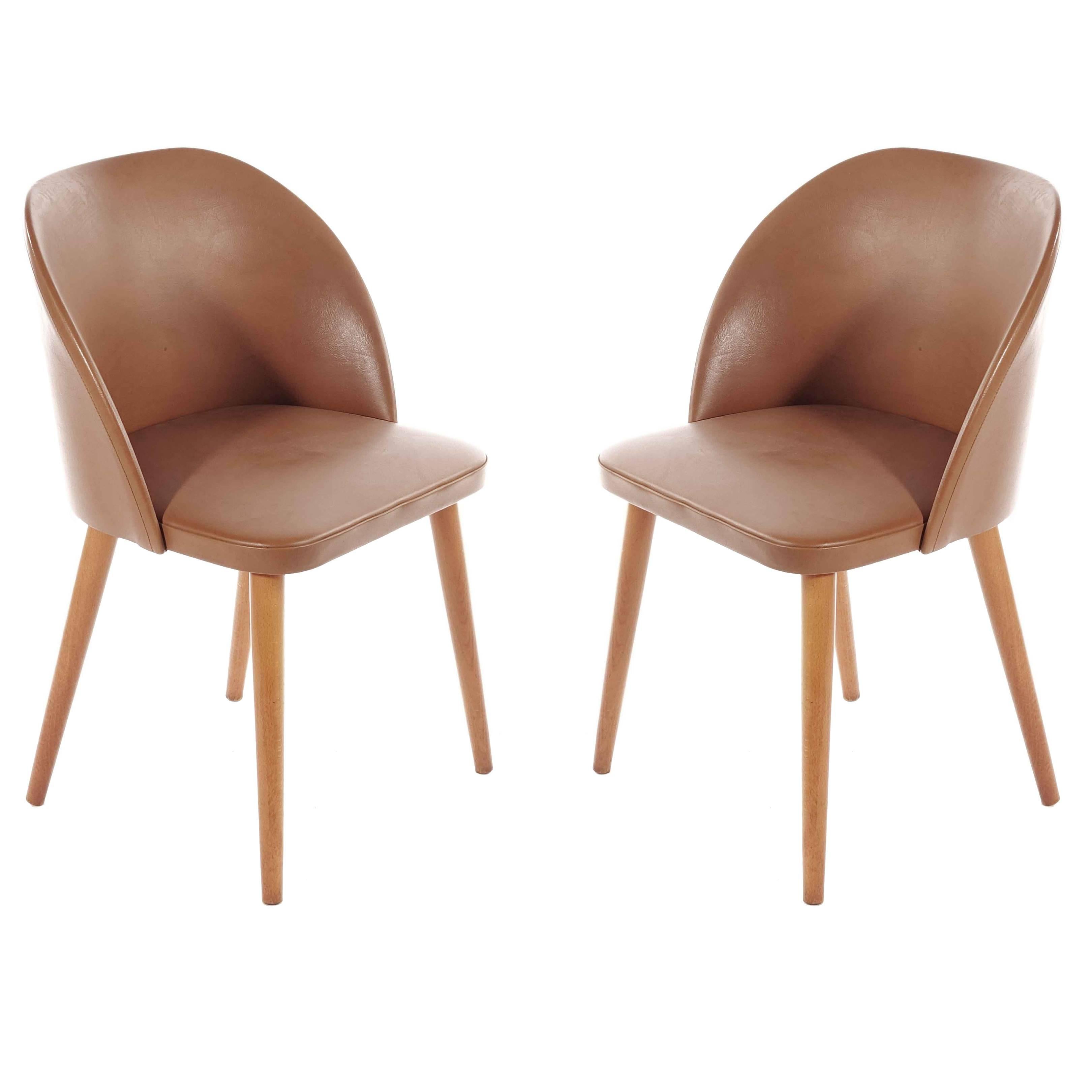 Swedish Retro Chairs in Birch from 1960s