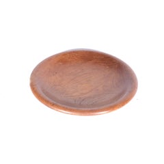 Swedish Retro Solid Teak Bowl from 1950s