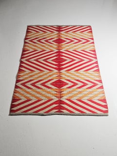 Tappeto svedese reversibile a trama piatta di Ingrid Dessau per Kasthall, anni '50