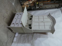 Swedish Rocco Style Secratery Hutch